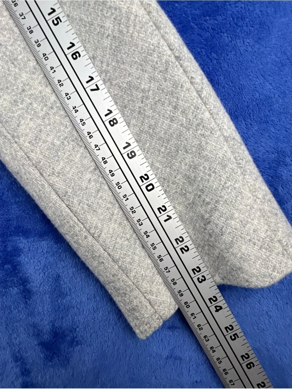 J. CREW Nello Gori Toscana Coat Italian Stadium-Cloth Wool Blend Size 10 Gray
